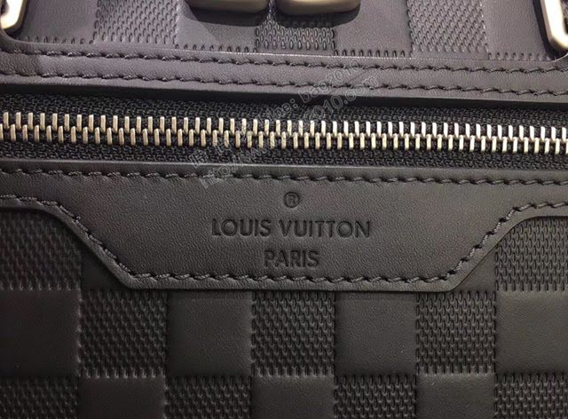 lv新款包包 路易威登Avenue Soft公事包 Damier Infini格紋皮革 lv時尚商務男士公事包 N41019   ydh3887